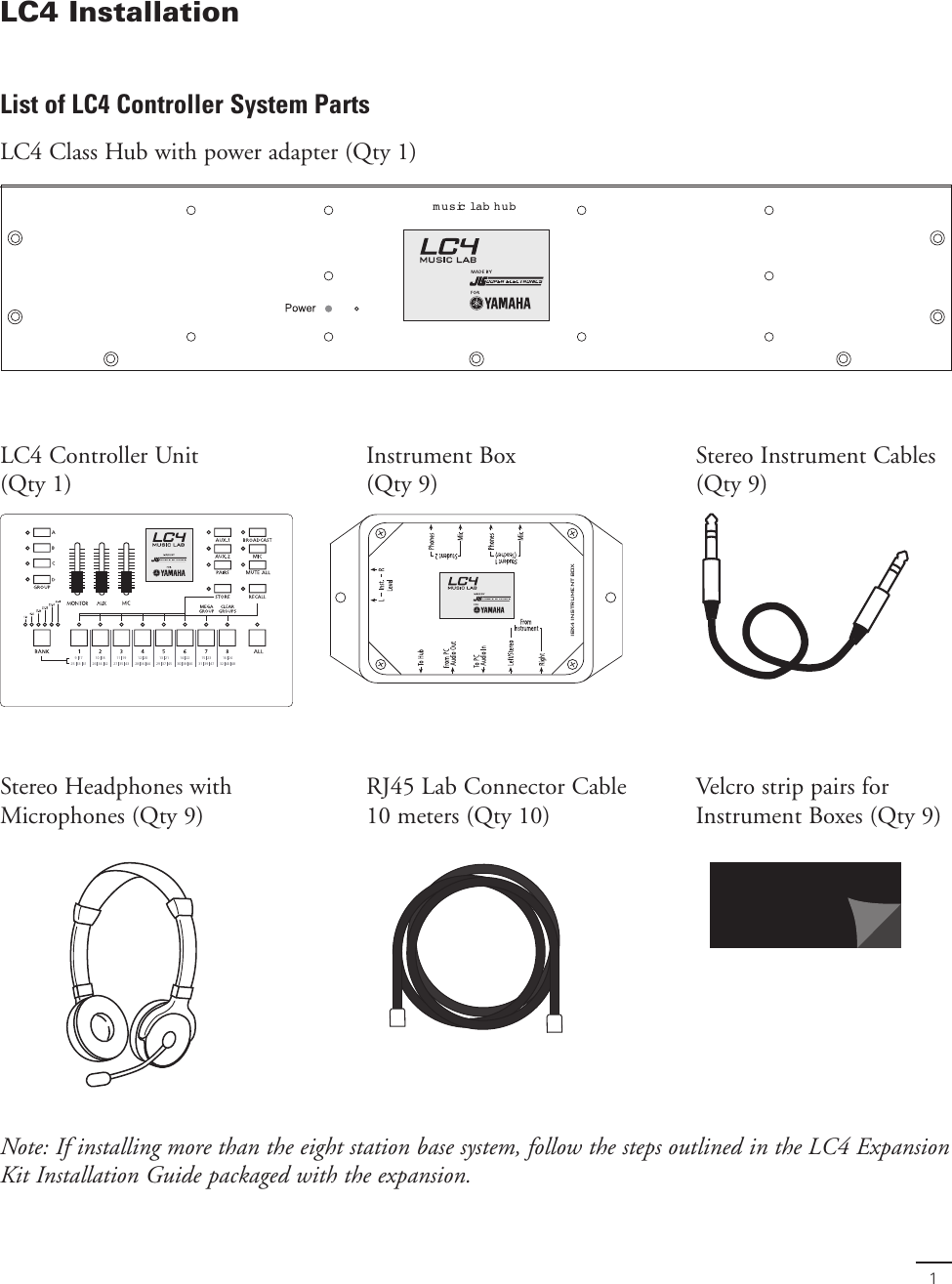 Page 3 of 8 - Yamaha  Installation Guide LC4