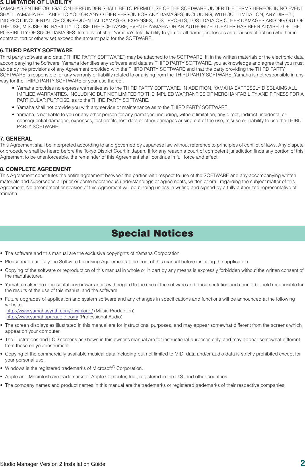 Page 2 of 9 - Yamaha M7Cl-Studio-Manager-V2-Installation-Guide SMV2_IGE  Yamaha-m7cl-studio-manager-v2-installation-guide
