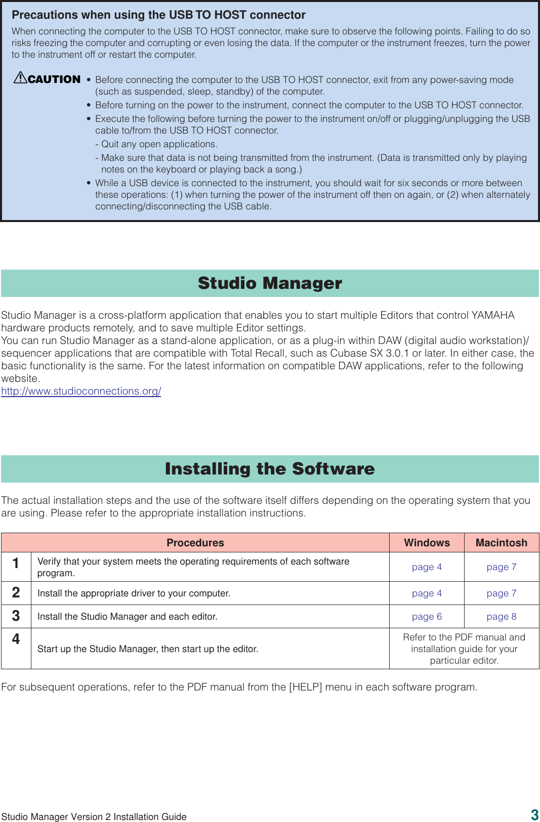Page 3 of 9 - Yamaha M7Cl-Studio-Manager-V2-Installation-Guide SMV2_IGE  Yamaha-m7cl-studio-manager-v2-installation-guide