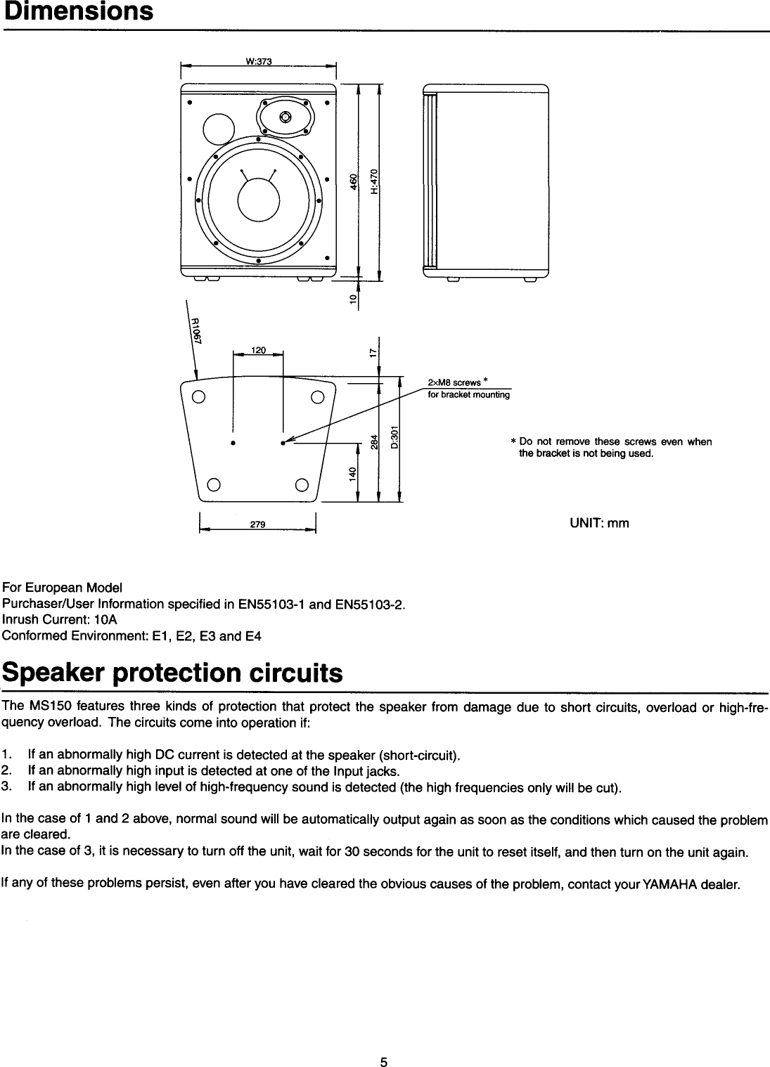 Page 7 of 8 - Yamaha  MS150 Owner's Manual (Image) MS150E