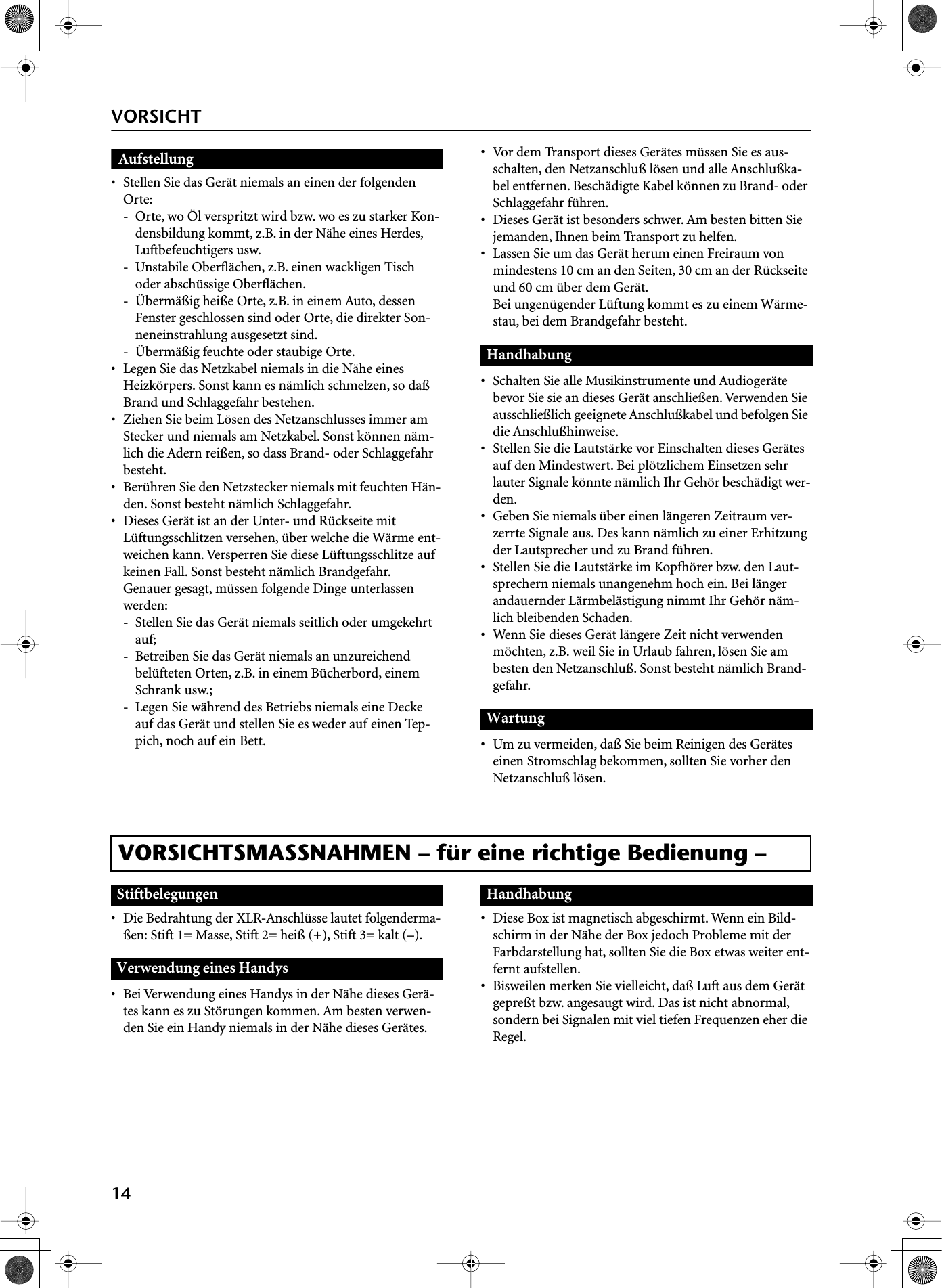 Page 3 of 7 - Yamaha MSP10STUDIO Owner's Manual MSP10STUDIOG