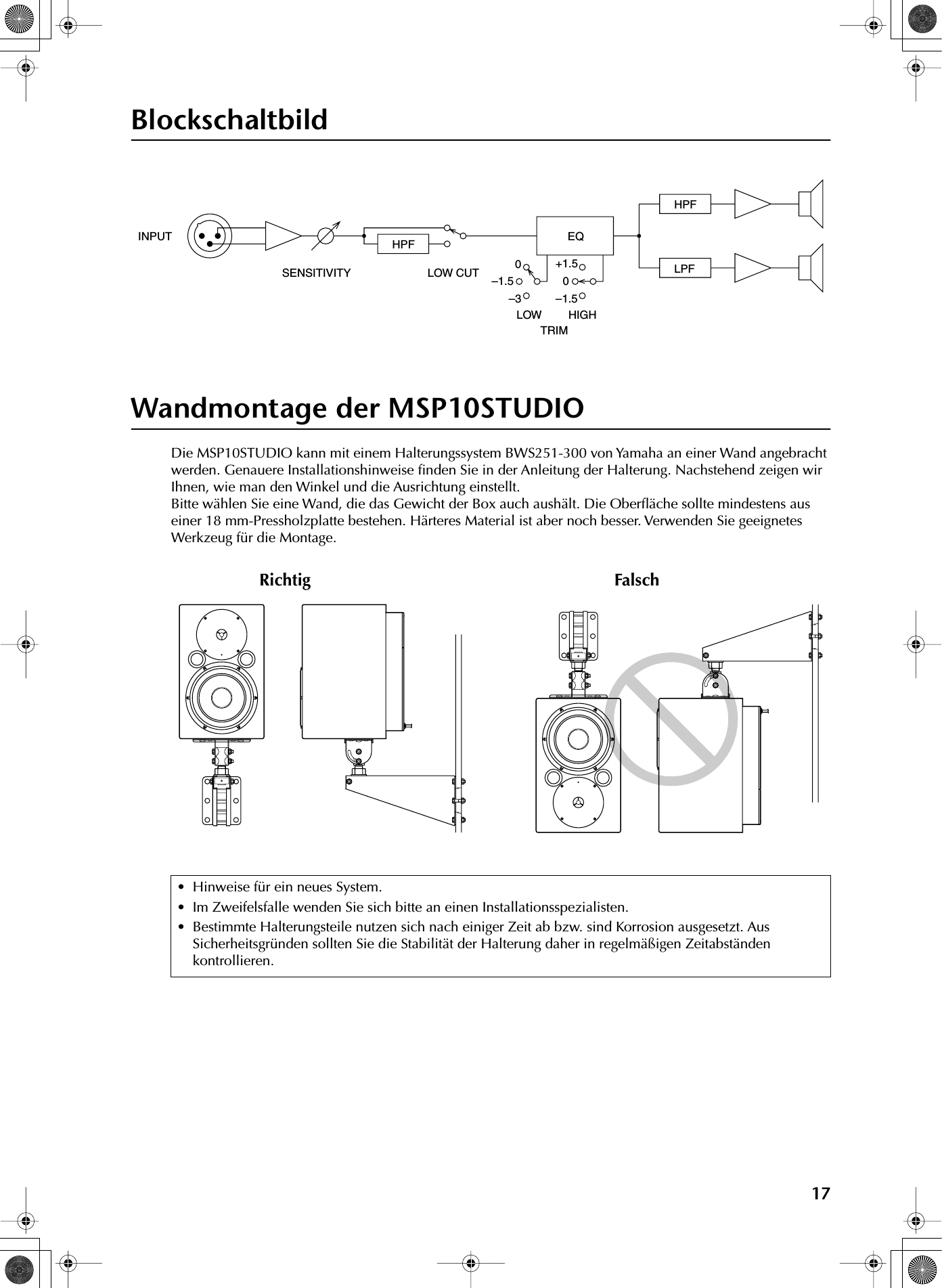 Page 6 of 7 - Yamaha MSP10STUDIO Owner's Manual MSP10STUDIOG