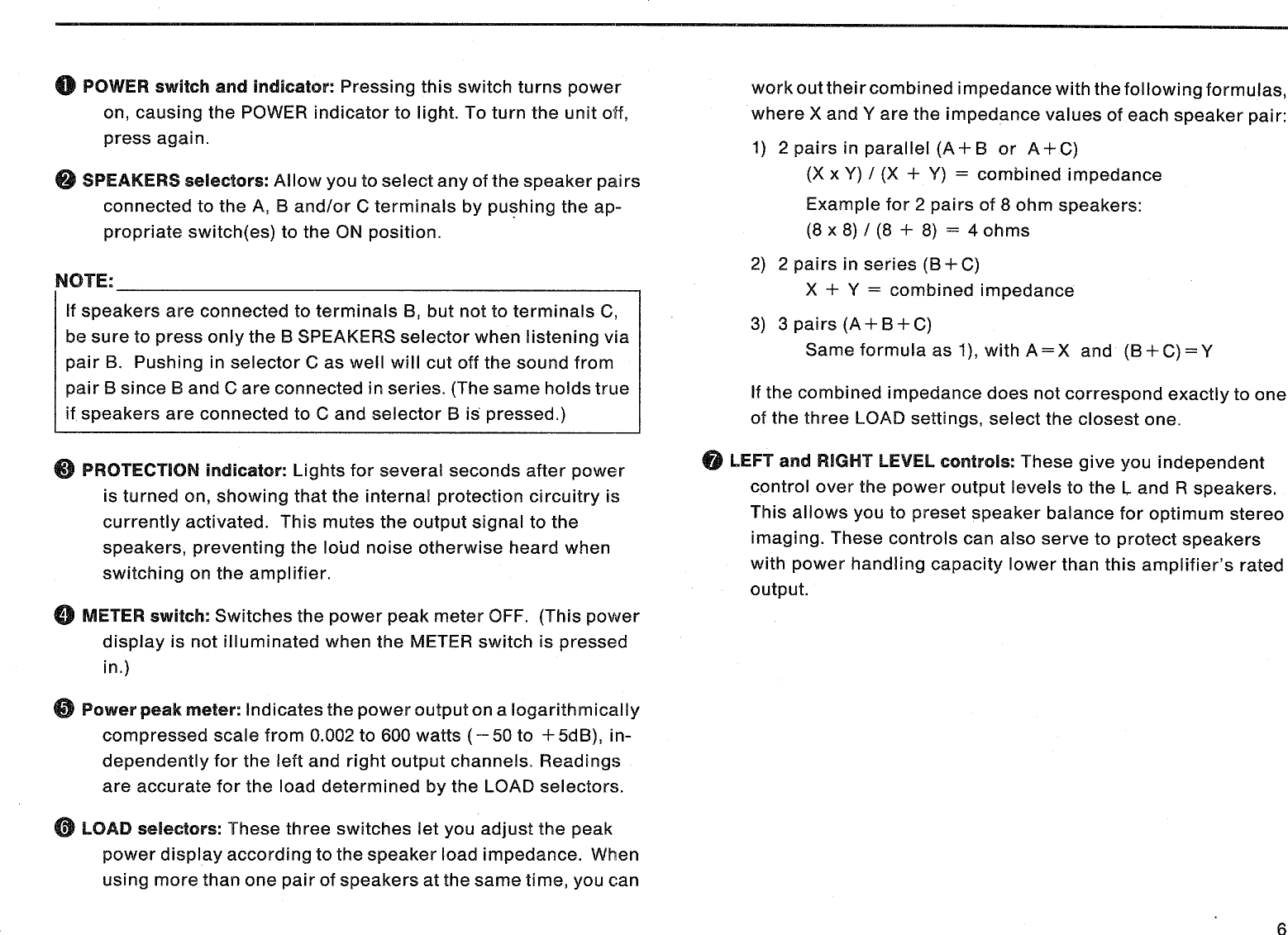 Page 7 of 12 - Yamaha .橡.ページ) MX-800 OWNER'S MANUAL