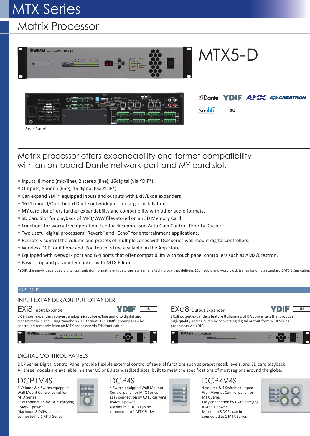 Page 1 of 2 - Yamaha Mtx5-D-Data-Sheet PA_DataSheet-form_2013.04  Yamaha-mtx5-d-data-sheet