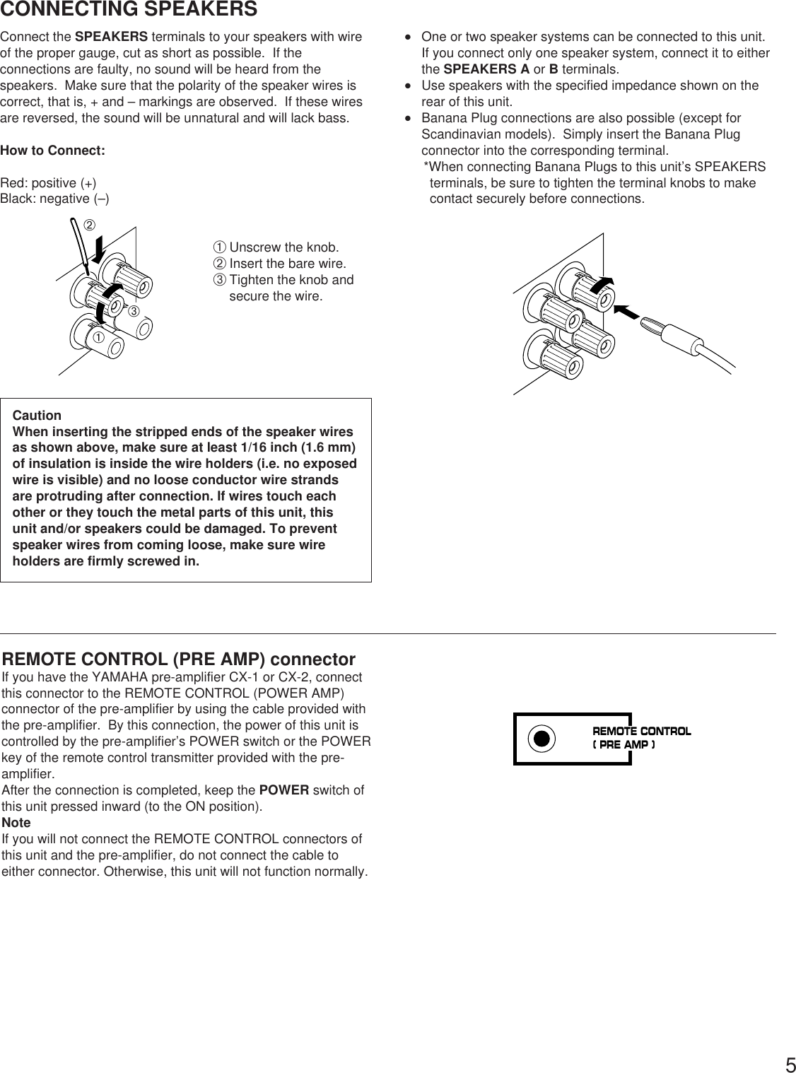 Page 5 of 8 - Yamaha Mx-1-Owners-Manual MX-1/MX-2 USA  Yamaha-mx-1-owners-manual