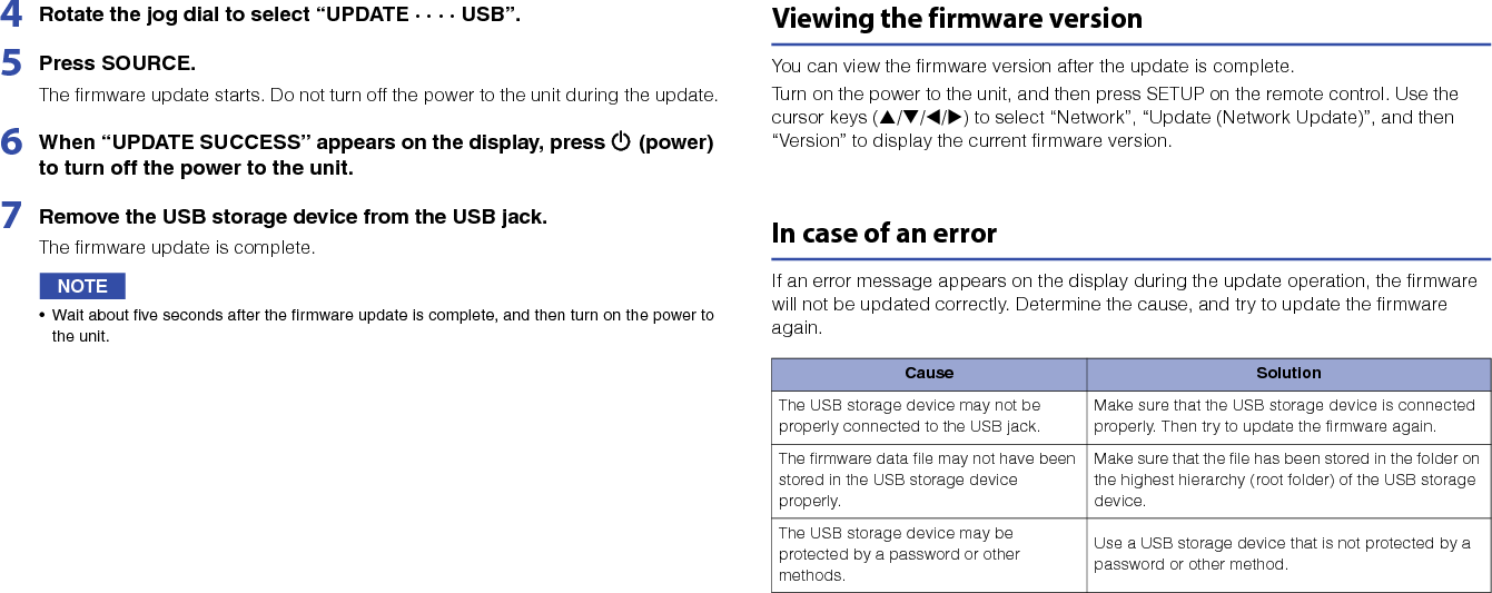 Page 2 of 2 - Yamaha  NP-S303 Firmware Update Installation Manual NPS303