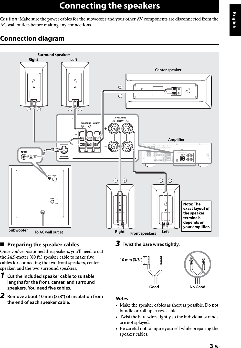Page 7 of 11 - Yamaha NS-P40 Owners Manual