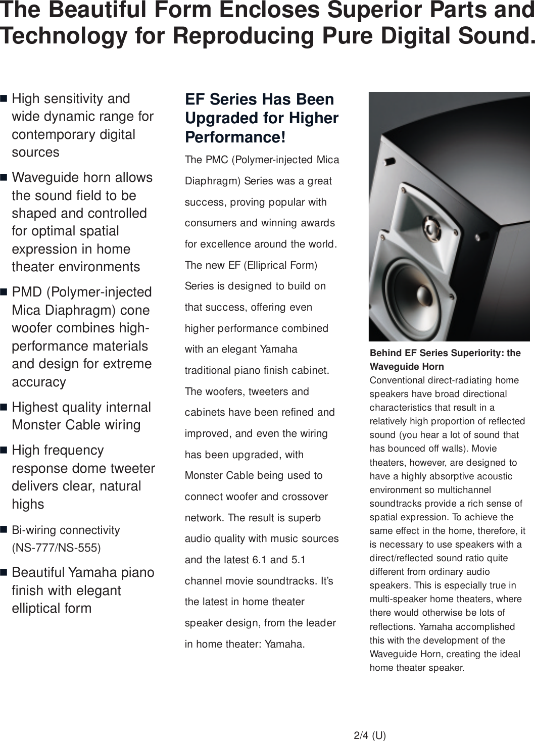 Page 2 of 4 - Yamaha Ns-333-Ns-C444-Product-Manual *EF Series U NPB_124 (Page 7)  Yamaha-ns-333-ns-c444-product-manual