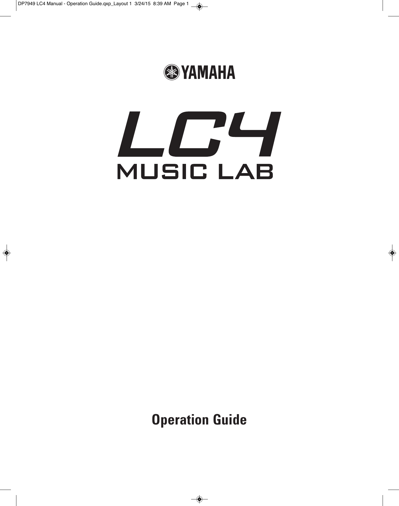 Yamaha Operation Guide