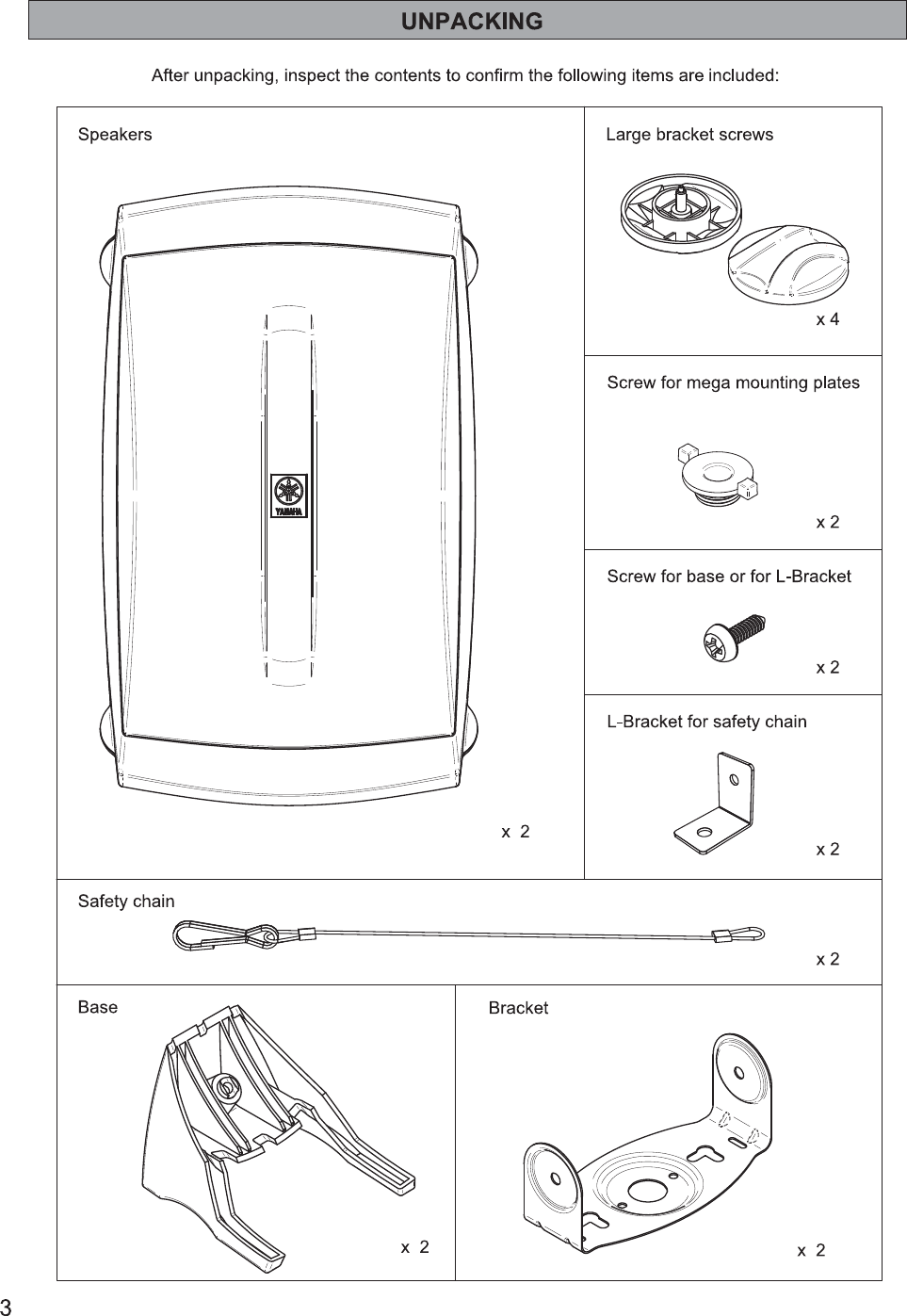 Page 4 of 12 - Yamaha NS-AW350_English Manual_200629 NS-AW350 Owner's Manual Owners-Manual-NS-AW350 USA