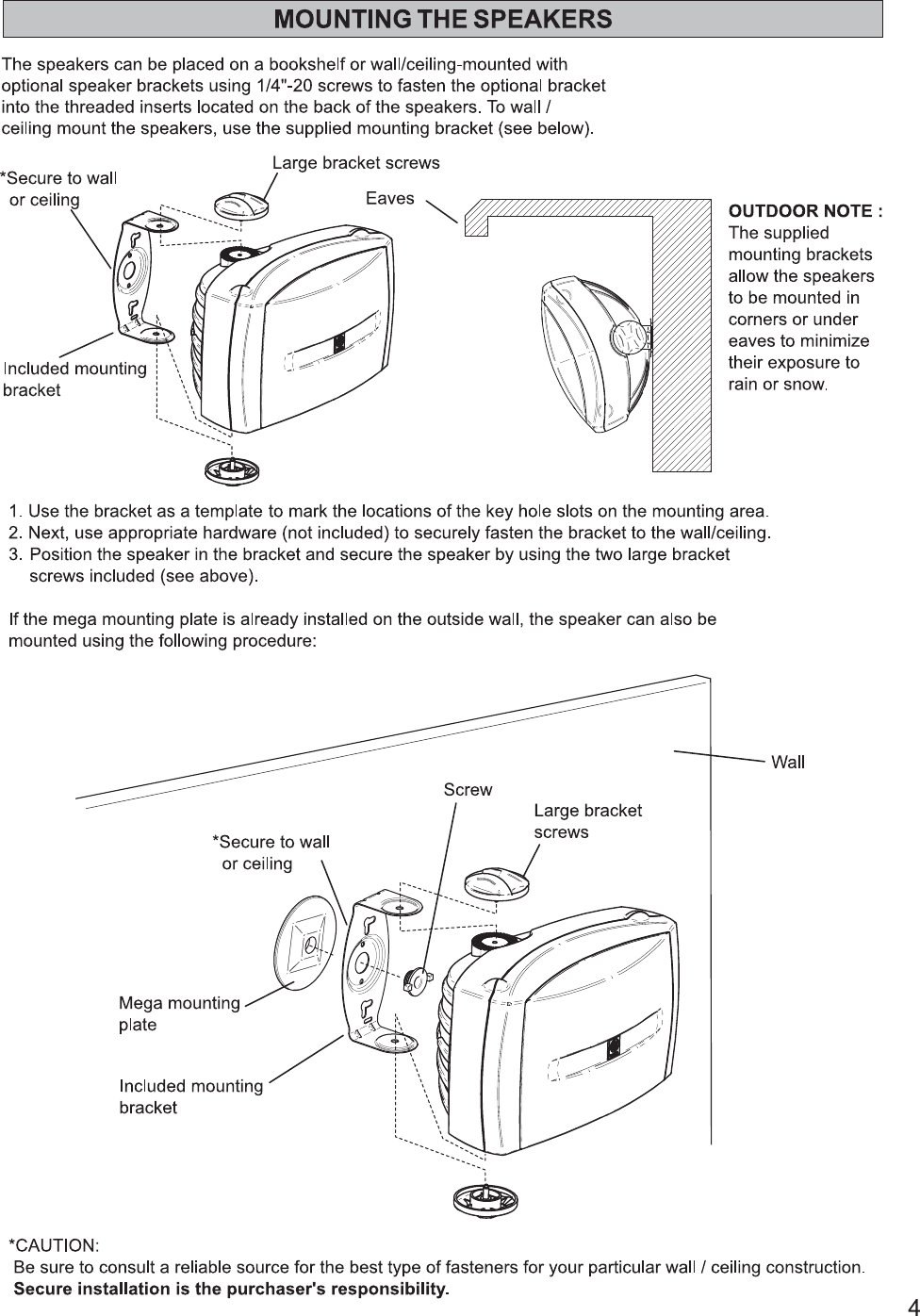 Page 5 of 12 - Yamaha NS-AW350_English Manual_200629 NS-AW350 Owner's Manual Owners-Manual-NS-AW350 USA