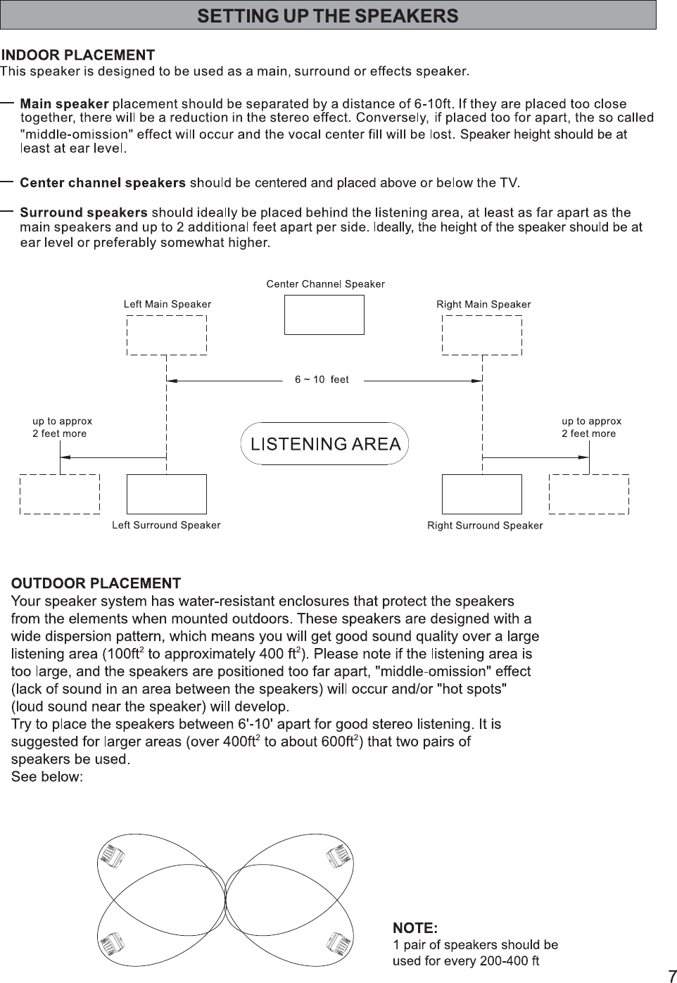 Page 8 of 12 - Yamaha NS-AW350_English Manual_200629 NS-AW350 Owner's Manual Owners-Manual-NS-AW350 USA