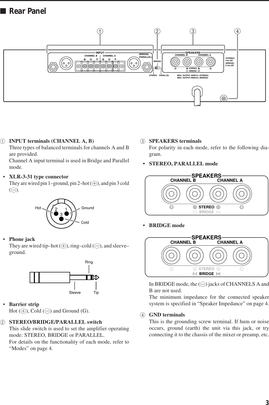 Page 5 of 12 - Yamaha P1600-Owners-Manual P4500/3200/1600_E O/M  Yamaha-p1600-owners-manual
