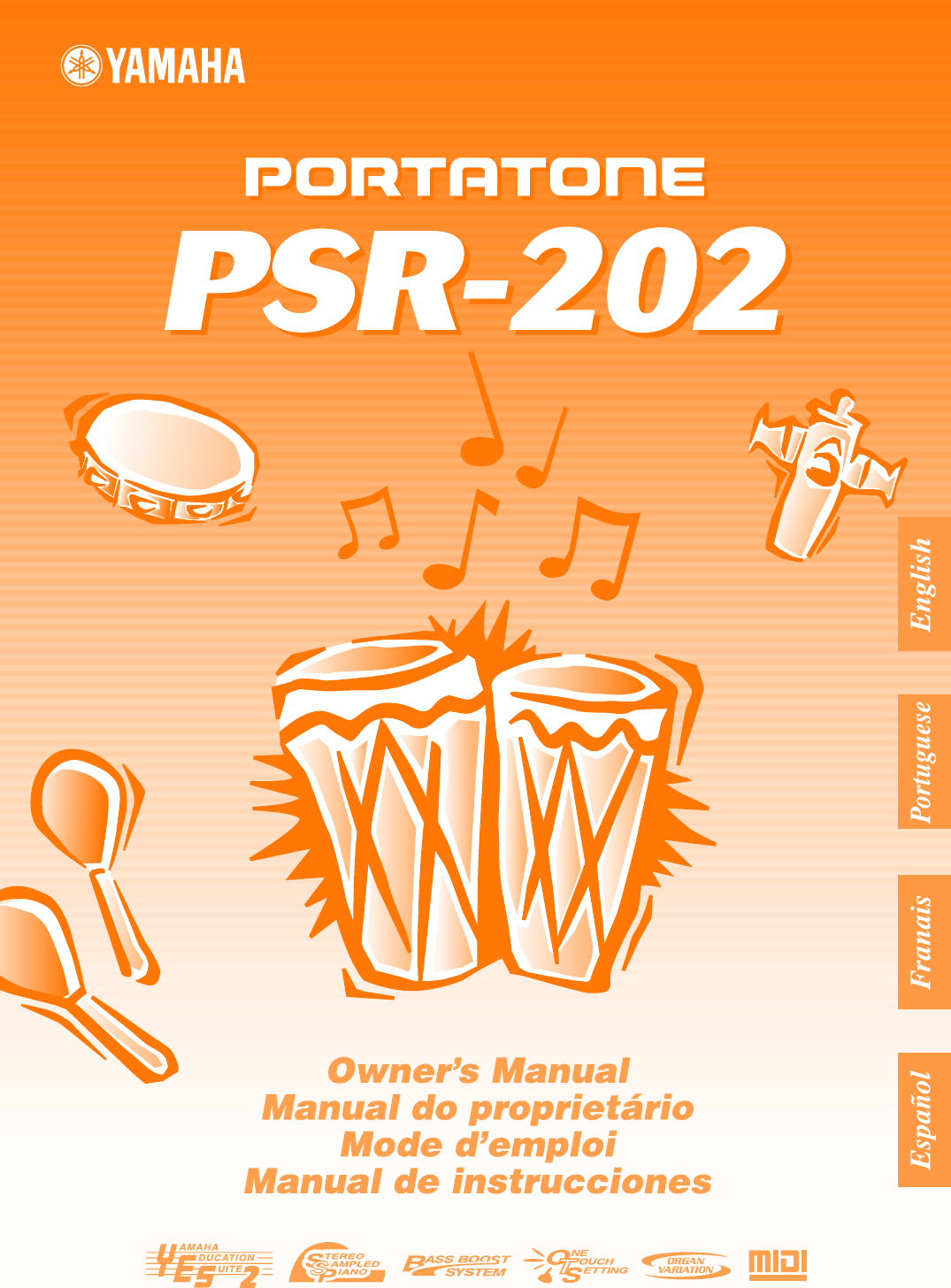 Yamaha PSR 202 Owner's Manual PSR202F