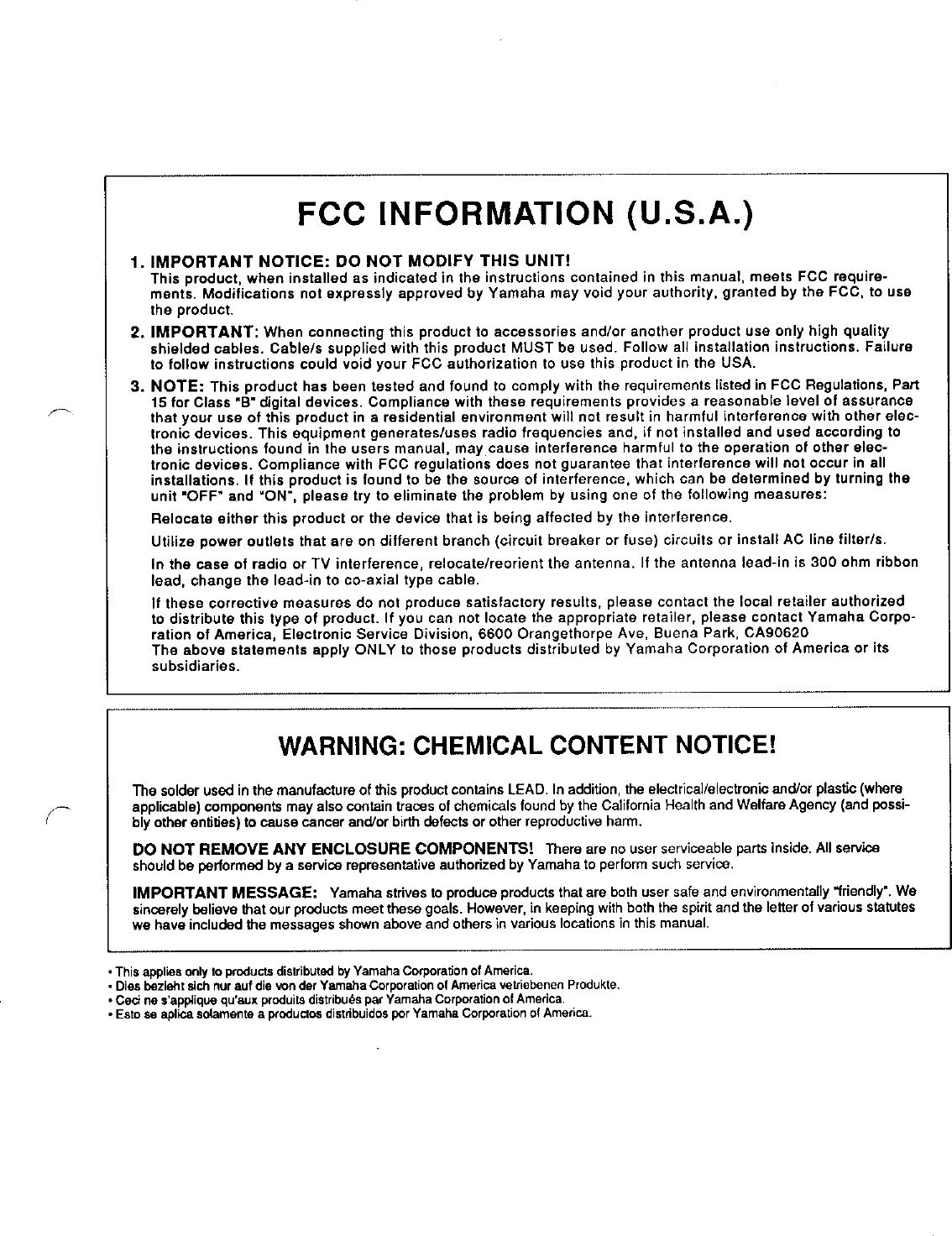 Page 9 of 12 - Yamaha  PSR-3 Owner's Manual (Image) PSR3G