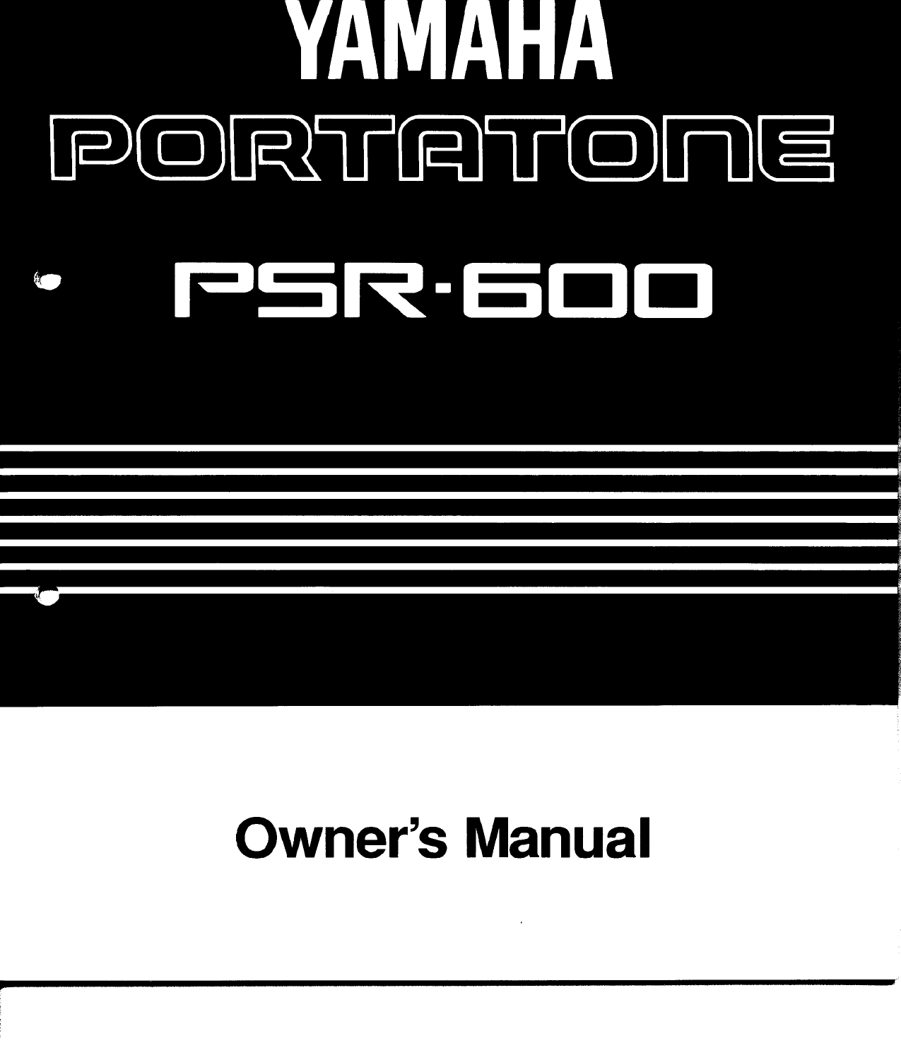 Yamaha Psr E Psr Owner S Manual Image