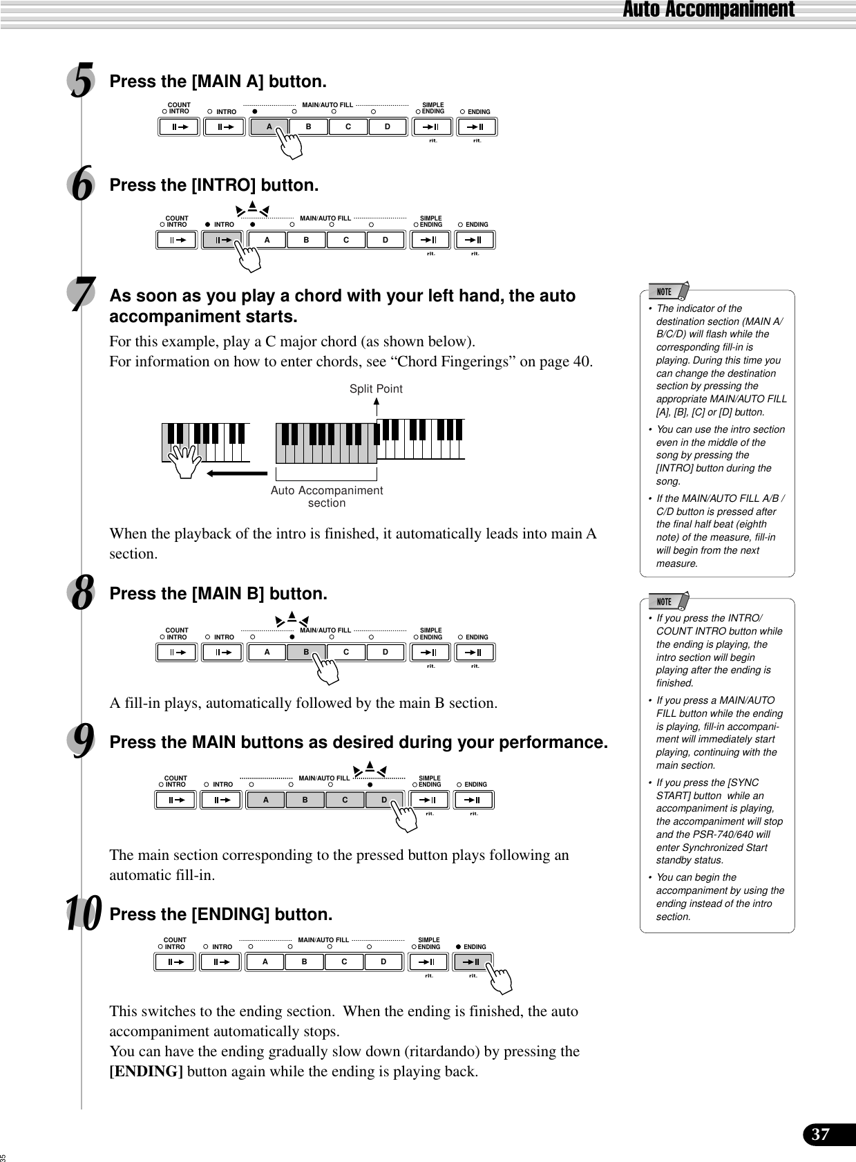 Yamaha Psr 740 640 Owner S Manual Psr740e