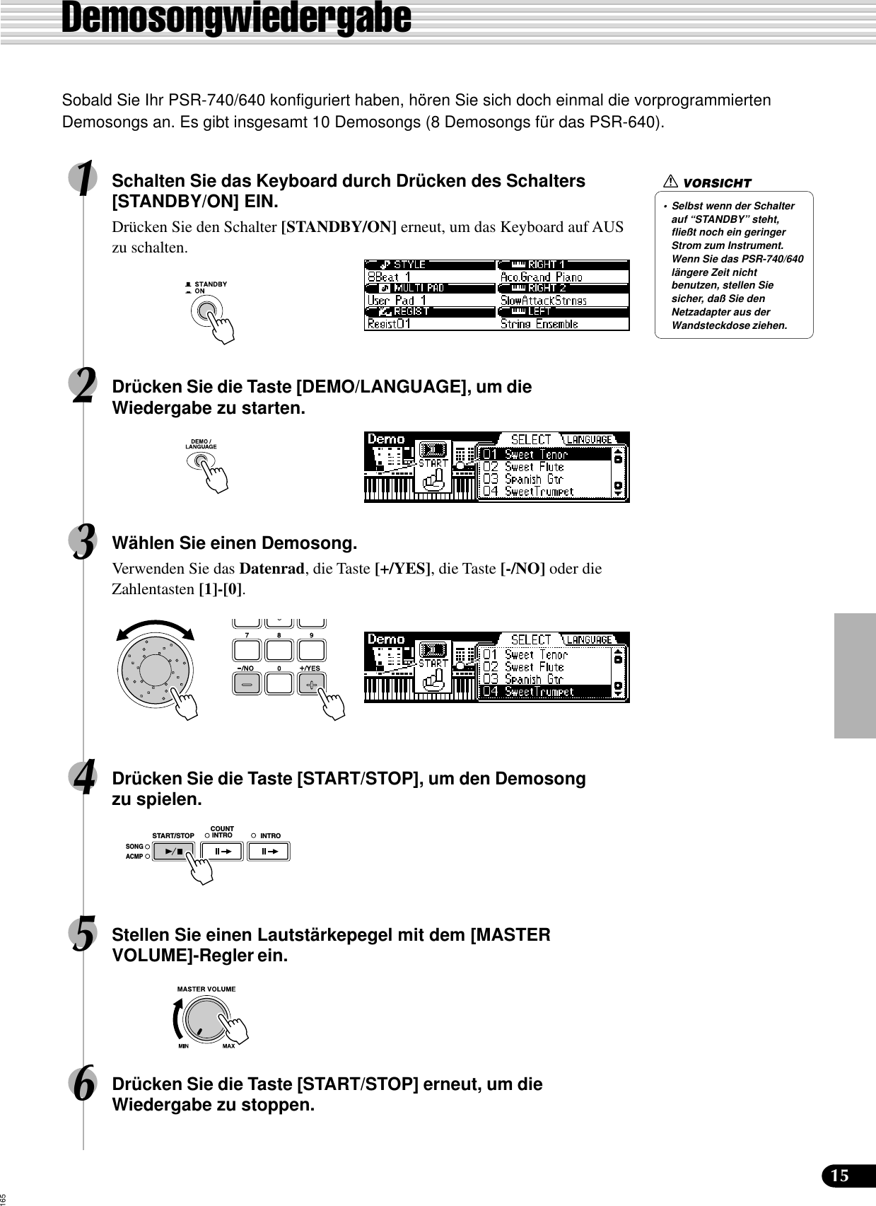 Yamaha 740 001 025ger Psr 740 640 Owner S Manual Psr740g