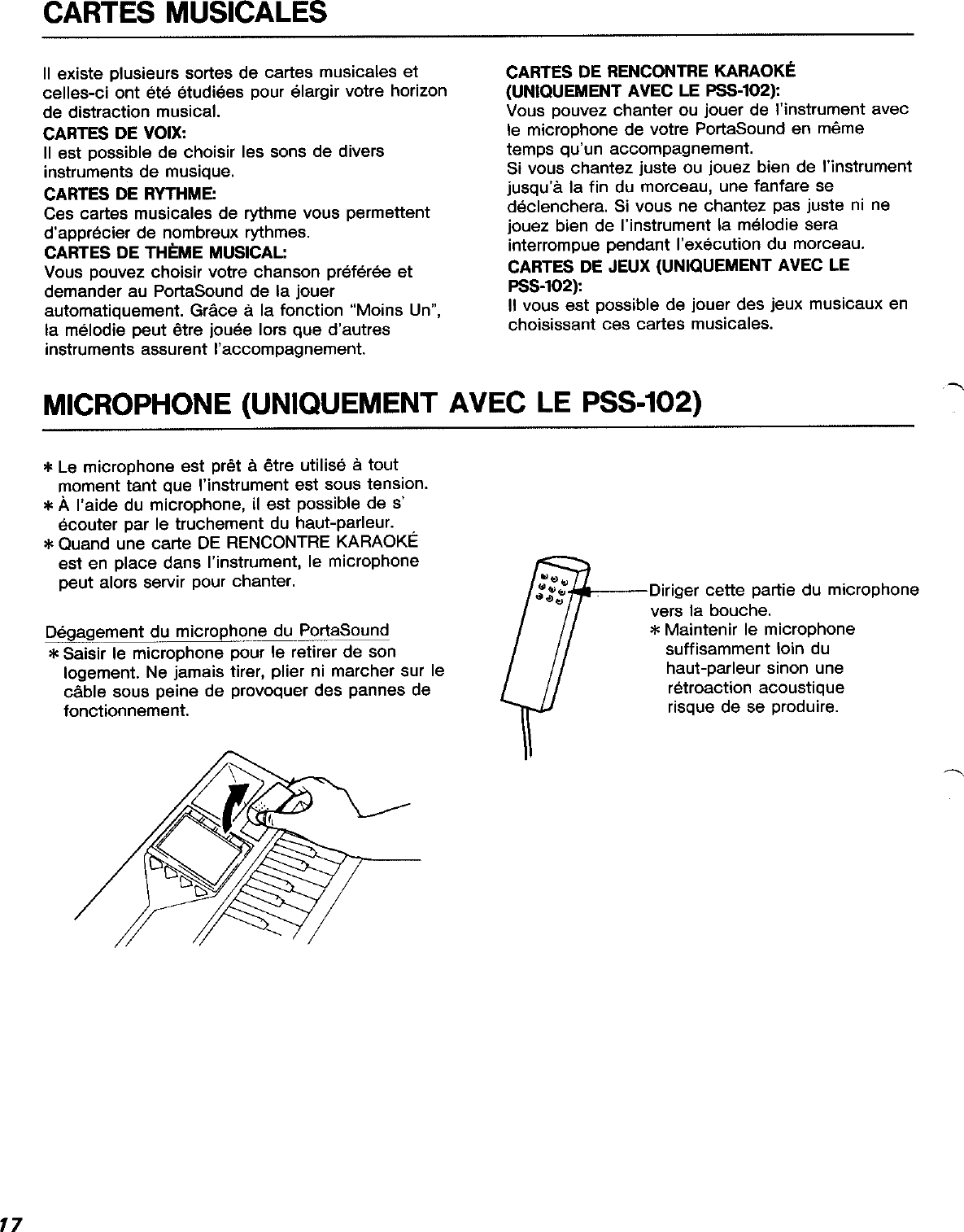 Page 6 of 11 - Yamaha  PSS-101/PSS-102 Owner's Manual (Image) PSS102F