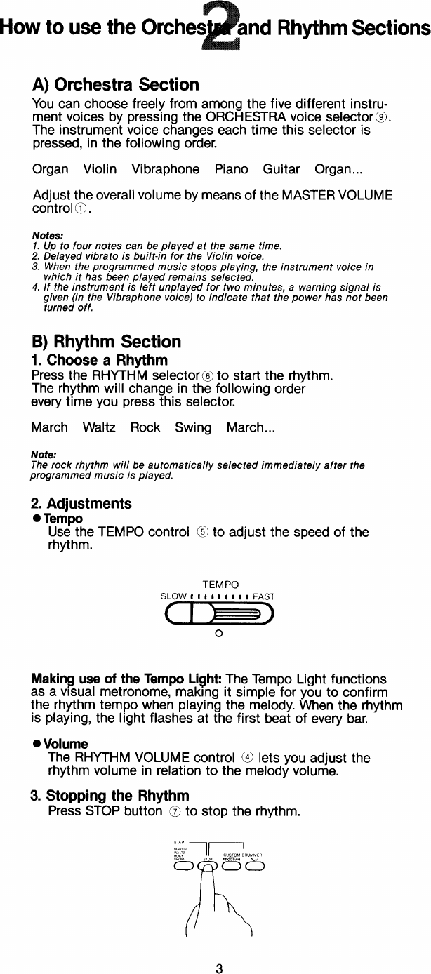 Page 4 of 11 - Yamaha  PSS-150 Owner's Manual PSS150E