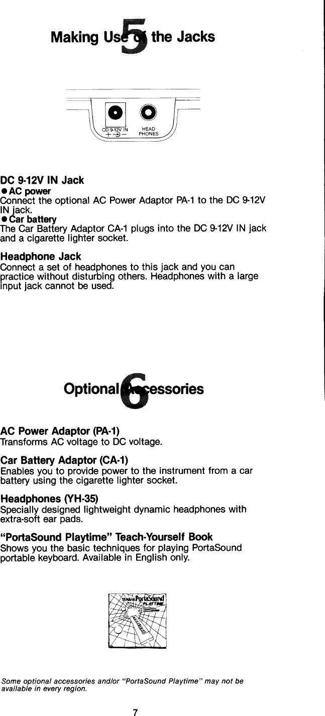 Page 8 of 11 - Yamaha  PSS-150 Owner's Manual PSS150E