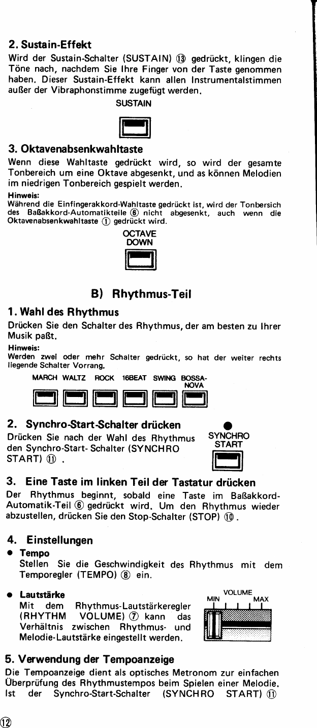 Page 5 of 10 - Yamaha  PSS-401 Owner's Manual PSS401G