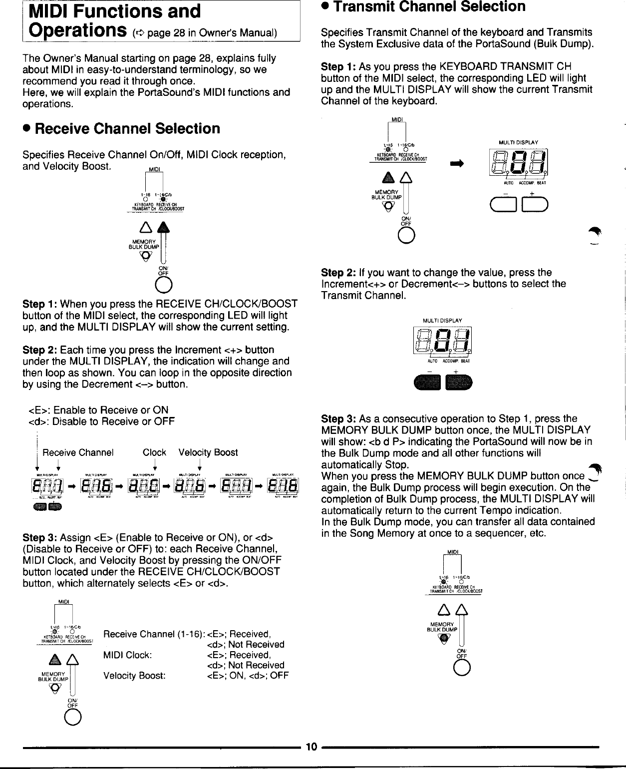 Page 10 of 10 - Yamaha  PSS-595 Quick Reference (Image) PSS595E2