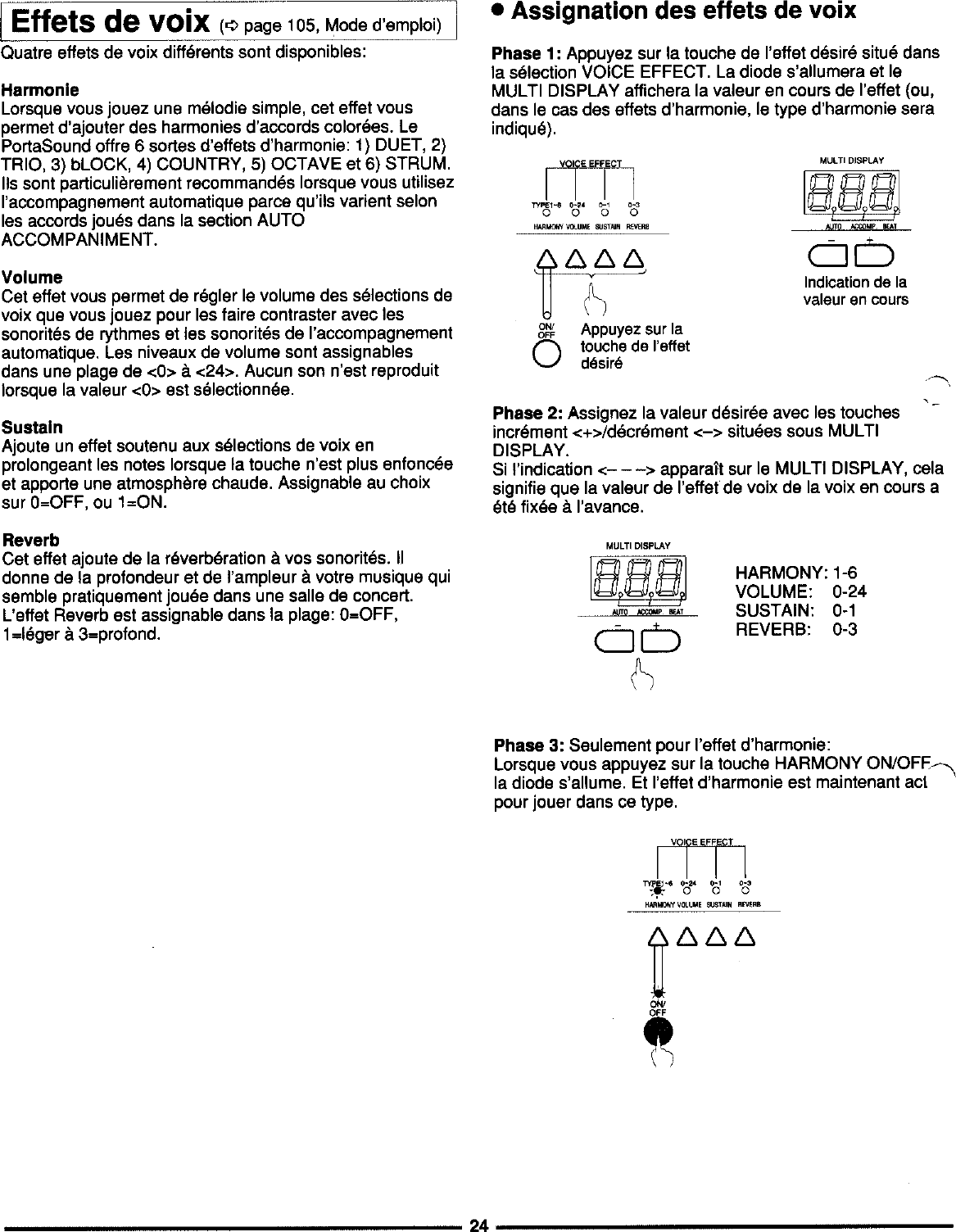 Page 4 of 10 - Yamaha  PSS-795 Quick Reference (Image) PSS795F2