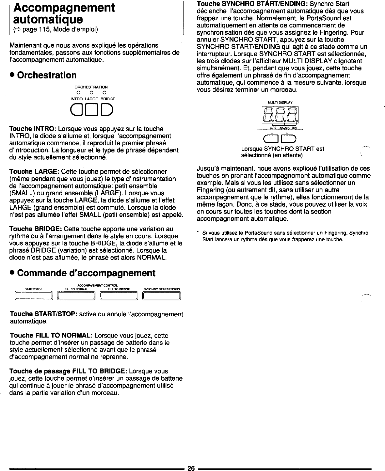 Page 6 of 10 - Yamaha  PSS-795 Quick Reference (Image) PSS795F2