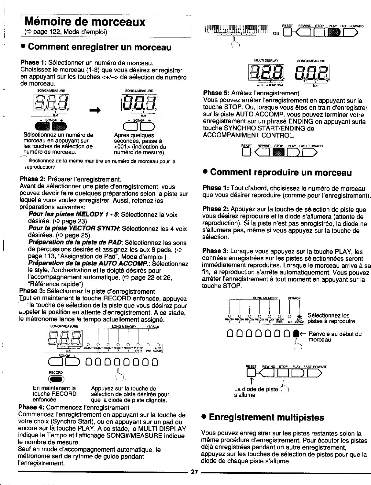 Page 7 of 10 - Yamaha  PSS-795 Quick Reference (Image) PSS795F2