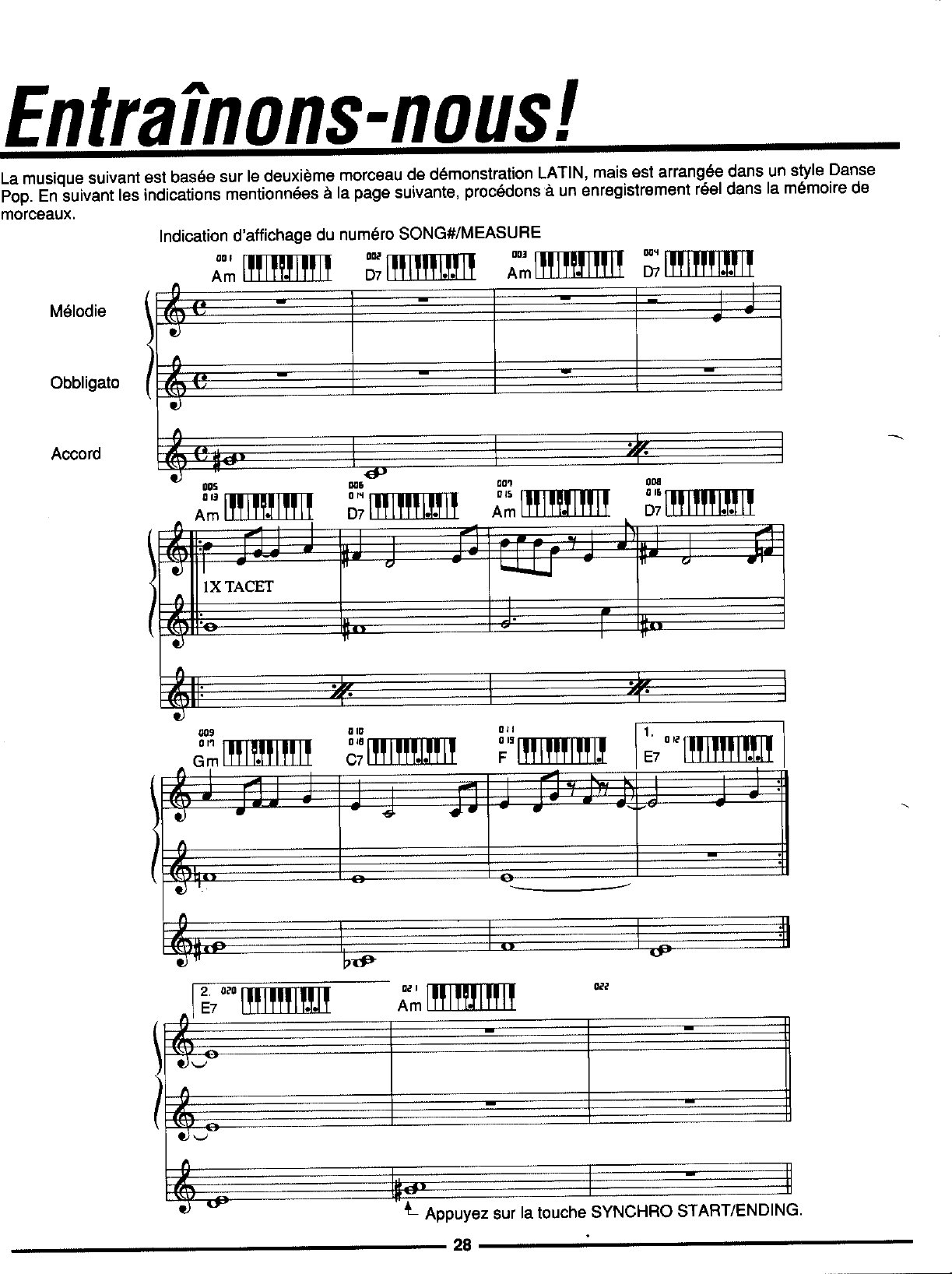 Page 8 of 10 - Yamaha  PSS-795 Quick Reference (Image) PSS795F2