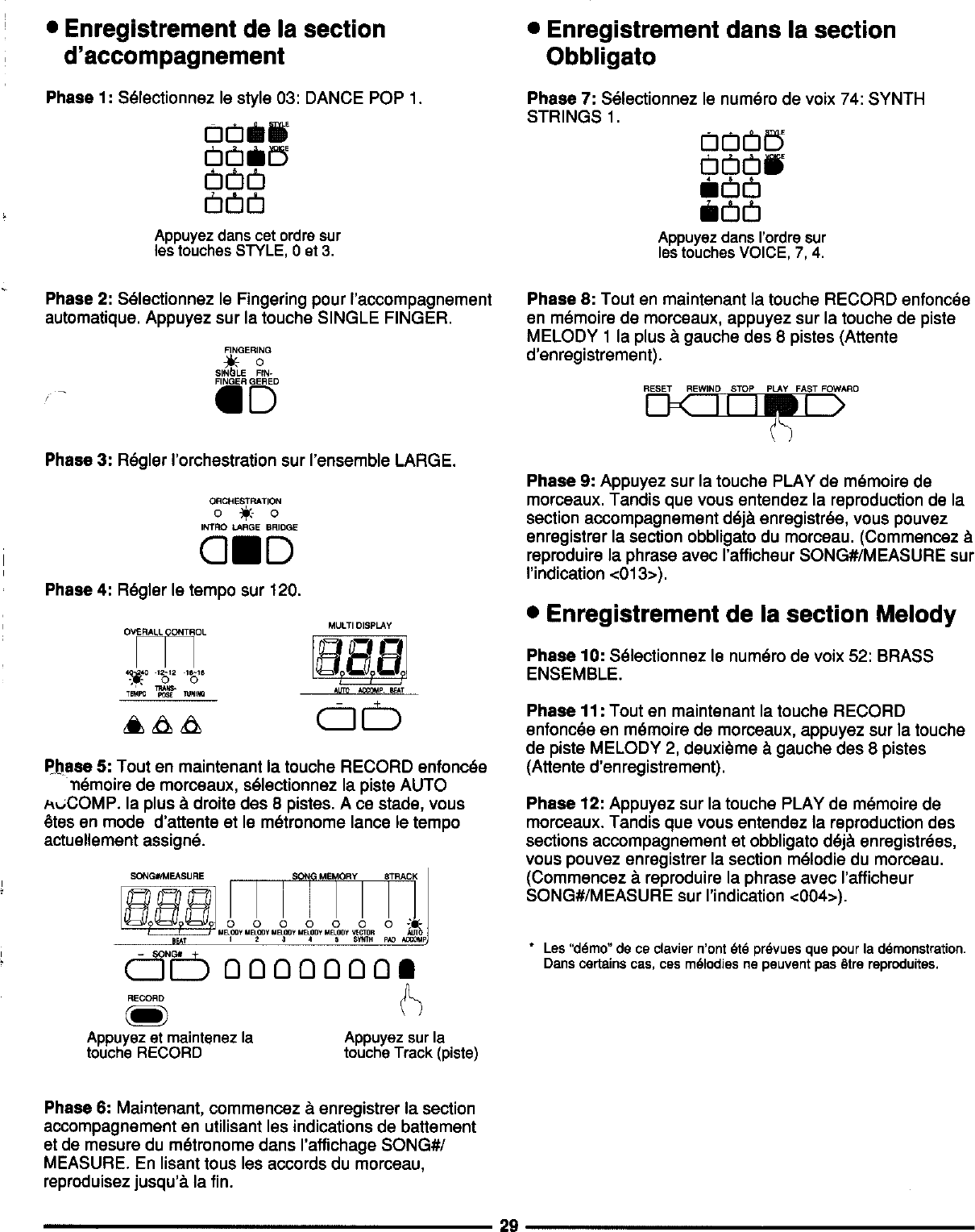 Page 9 of 10 - Yamaha  PSS-795 Quick Reference (Image) PSS795F2
