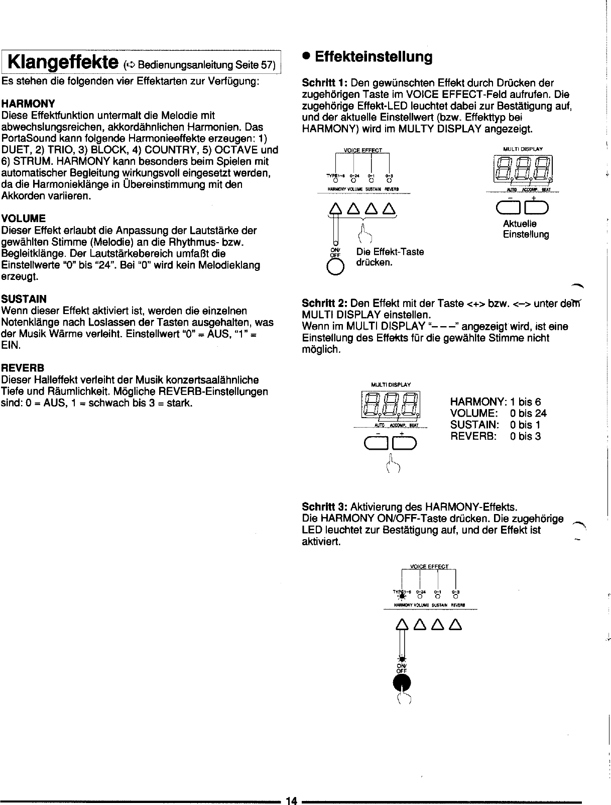 Page 4 of 10 - Yamaha  PSS-795 Quick Reference (Image) PSS795G2