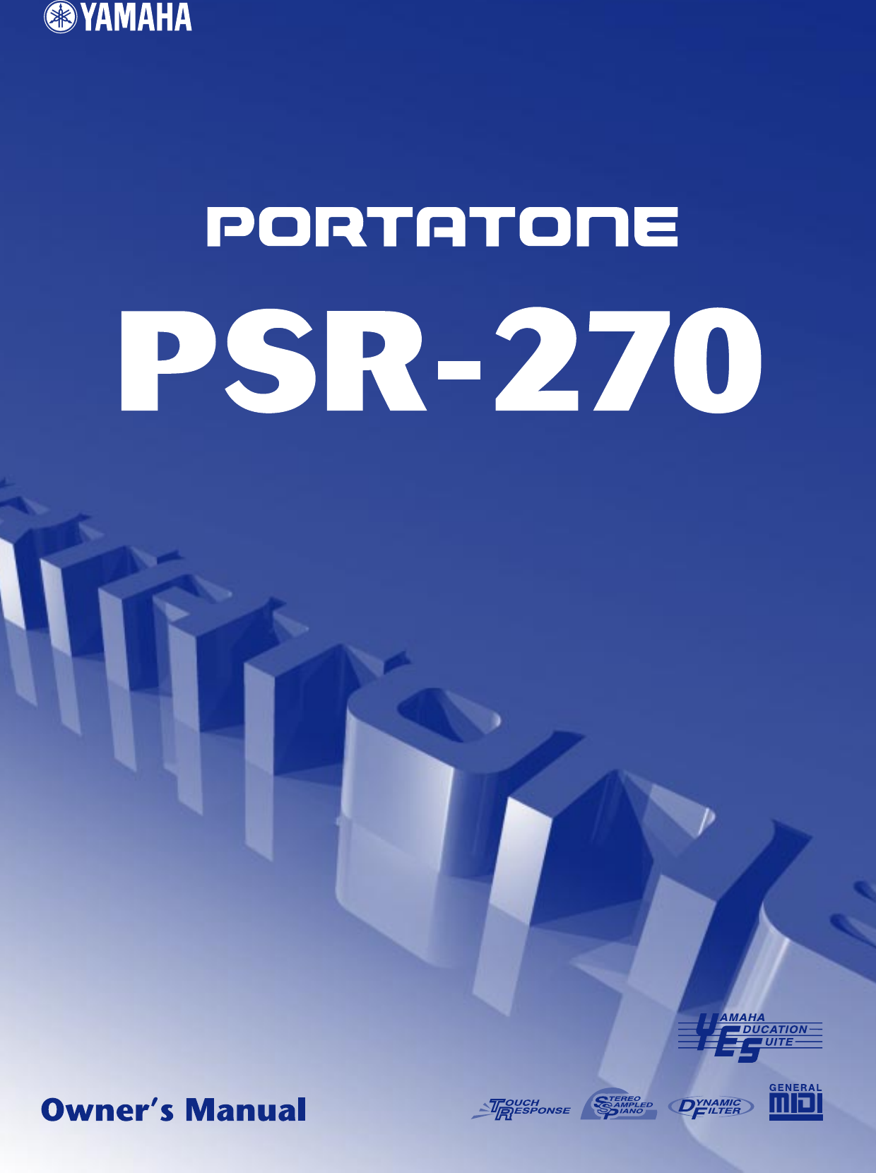 Yamaha Psr 270 Owners Manual