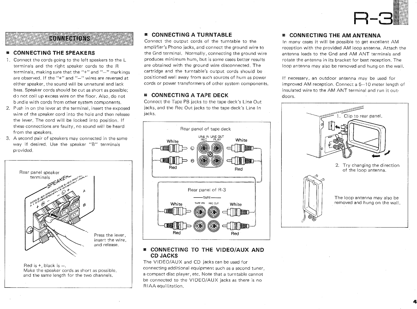 Page 5 of 12 - Yamaha .橡.ページ) R-3 OWNER'S MANUAL R3