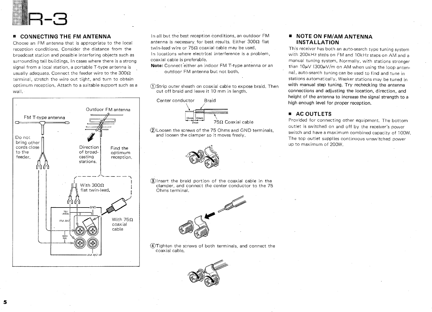 Page 6 of 12 - Yamaha .橡.ページ) R-3 OWNER'S MANUAL R3