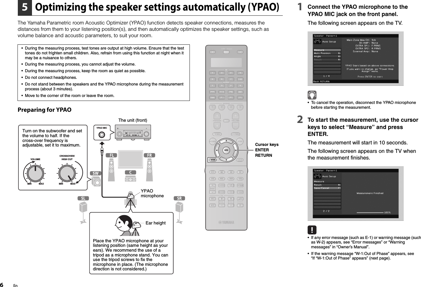 Page 6 of 8 - Yamaha  RX-A2020 Easy Setup Guide