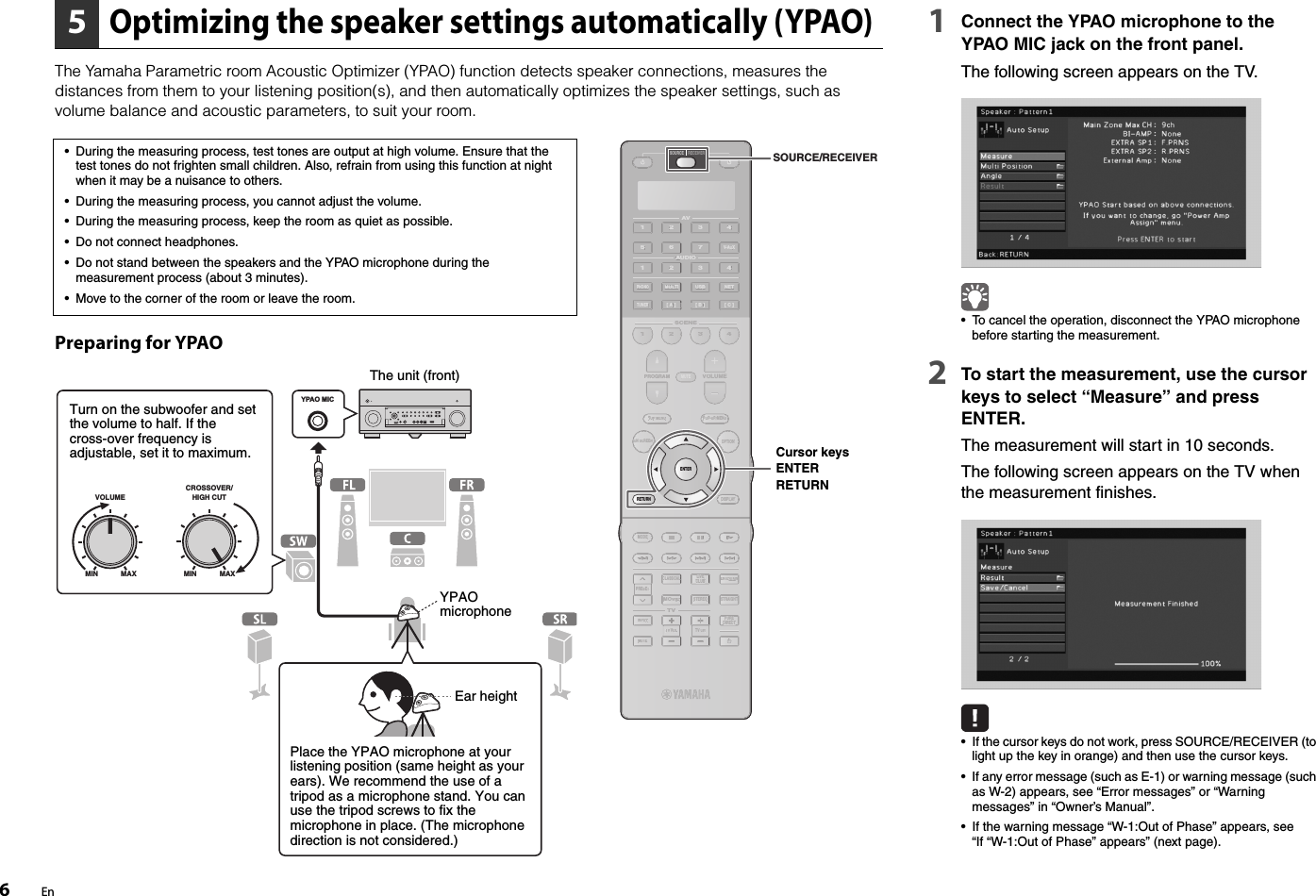 Page 6 of 8 - Yamaha  RX-A3030/A2030 Easy Setup Guide RX-A3030 2030 Esg UAB