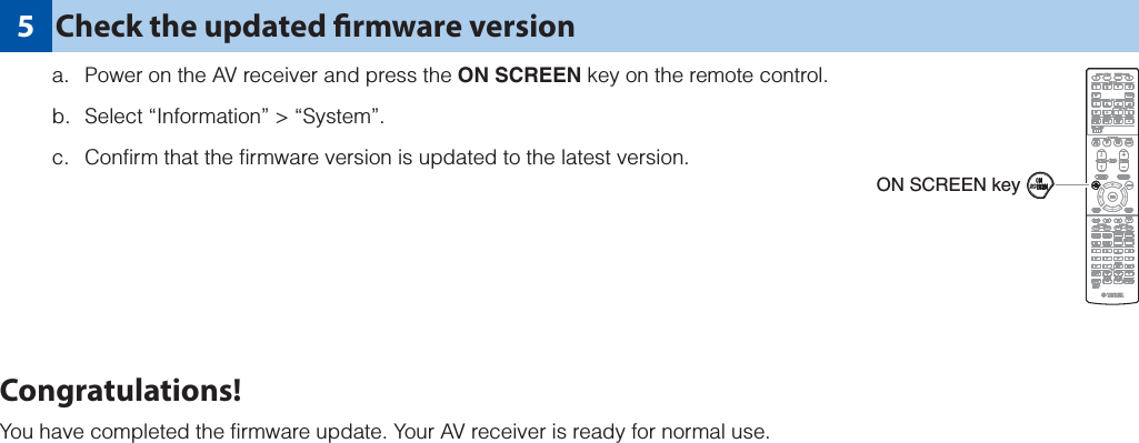 Page 3 of 6 - Yamaha  RX-A730 / RX-A830 RX-V775 RX-V675 HTR-6066 TSR-6750 Firmware Update Installation_Manual RXA730