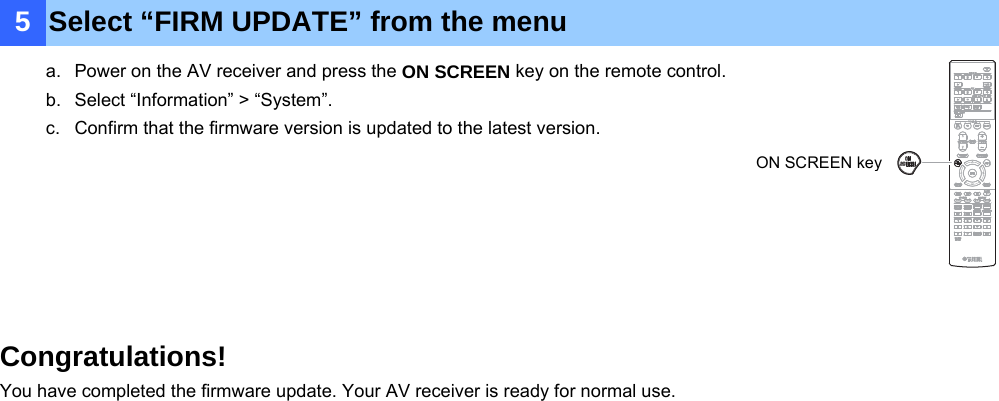 Page 3 of 6 - Yamaha - Update_RX-A740 RX-A740 Firmware Update Installation Manual