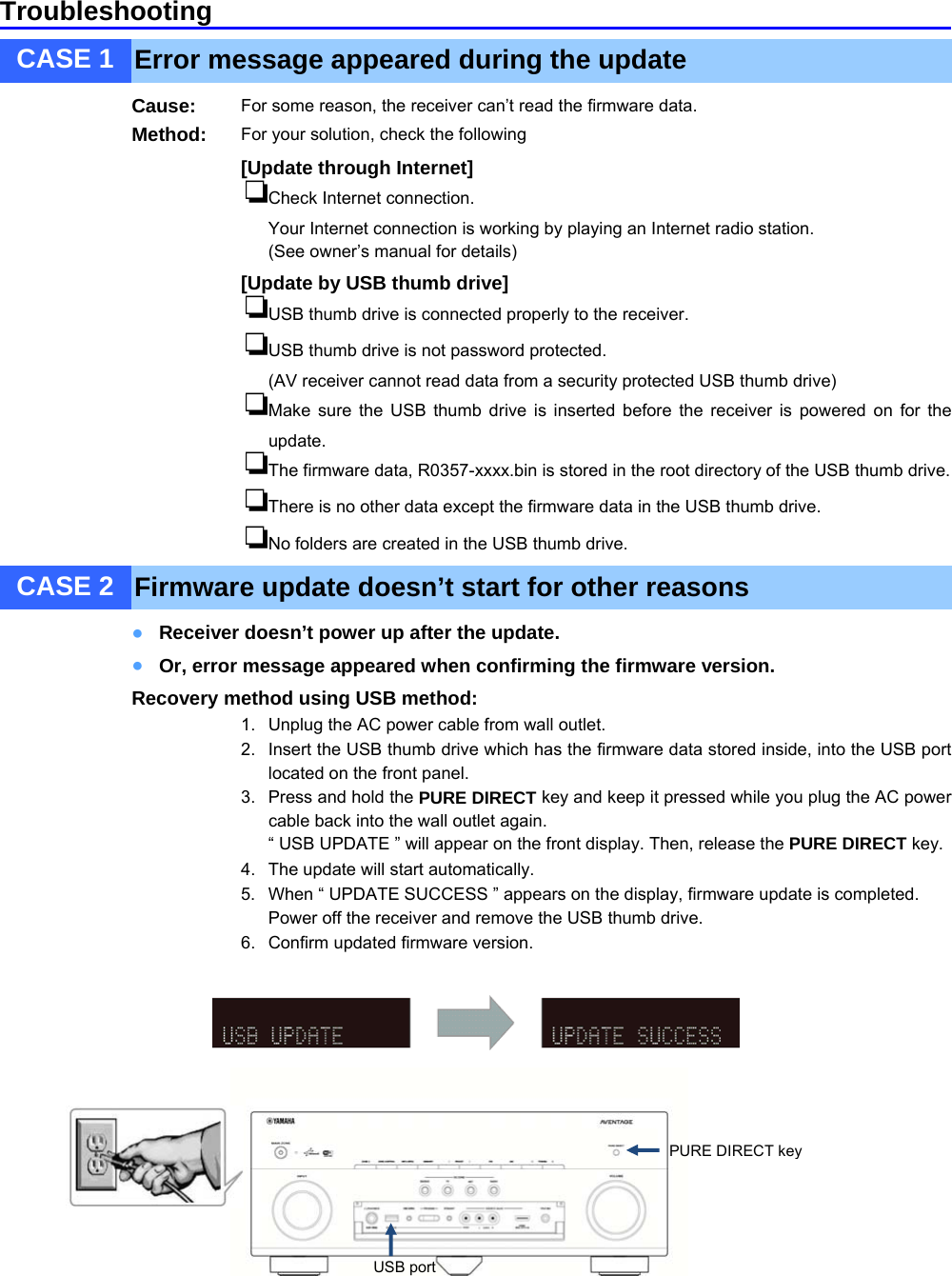 Page 6 of 6 - Yamaha - Update_RX-A840 RX-A840 Firmware Update Installation Manual