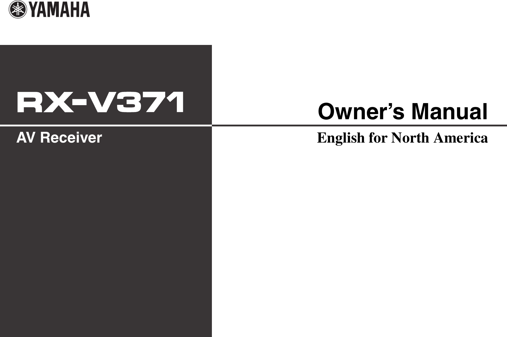 Yamaha rx v371 Solved!