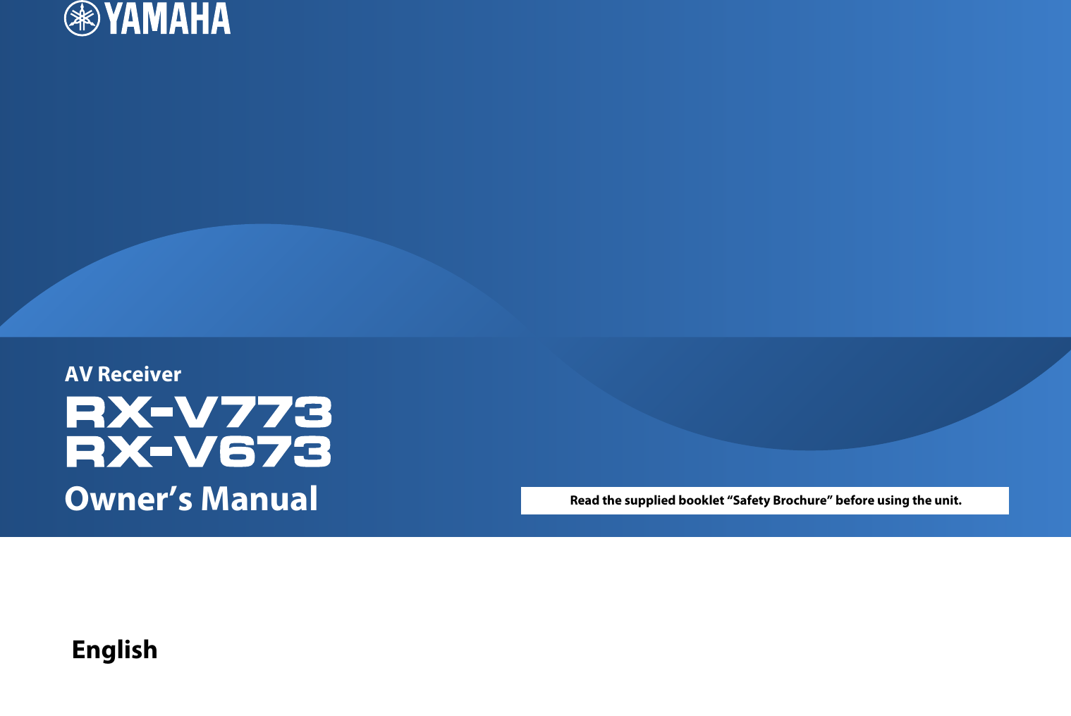 Yamaha Rx V673 Owner S Manual