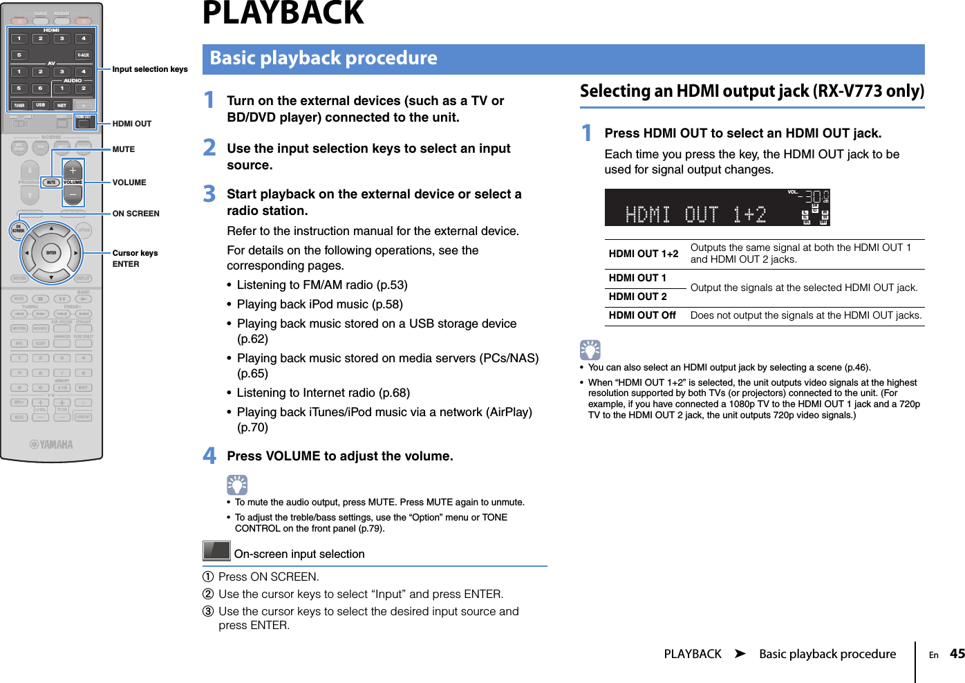 Yamaha Rx V673 Owner S Manual