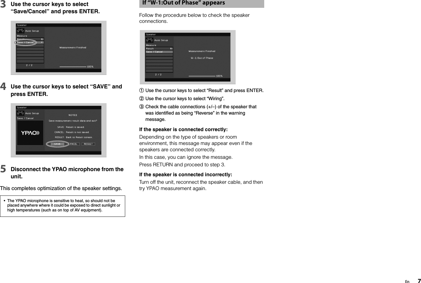 Page 7 of 8 - Yamaha  RX-V775/RX-V675 Easy Setup Guide RX-V775 RX-V675 Esg UAB En