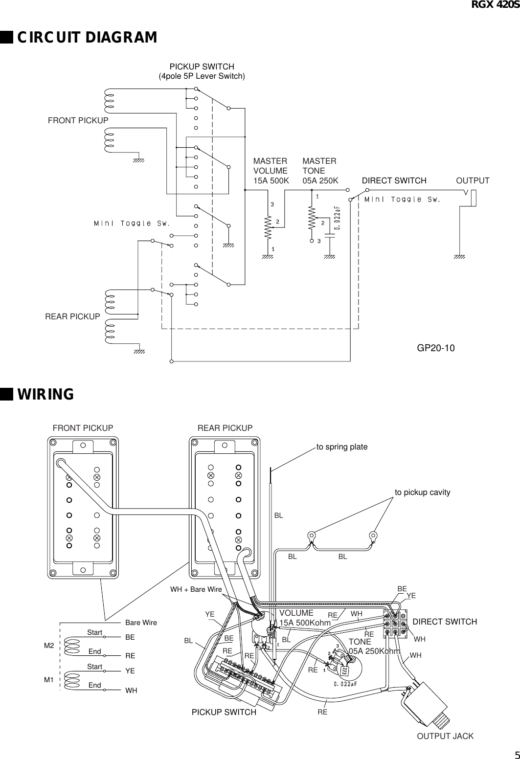 Page 5 of 5 - Yamaha Rgx-420S-Users-Manual RGX 420S  Yamaha-rgx-420s-users-manual