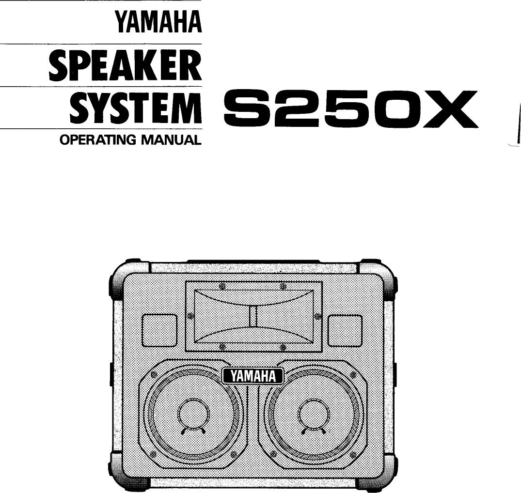 yamaha s250x speakers