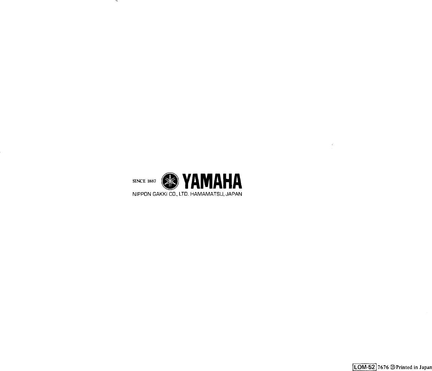 Page 8 of 8 - Yamaha  S0112T/S4115H Owner's Manual (Image) S4115HE