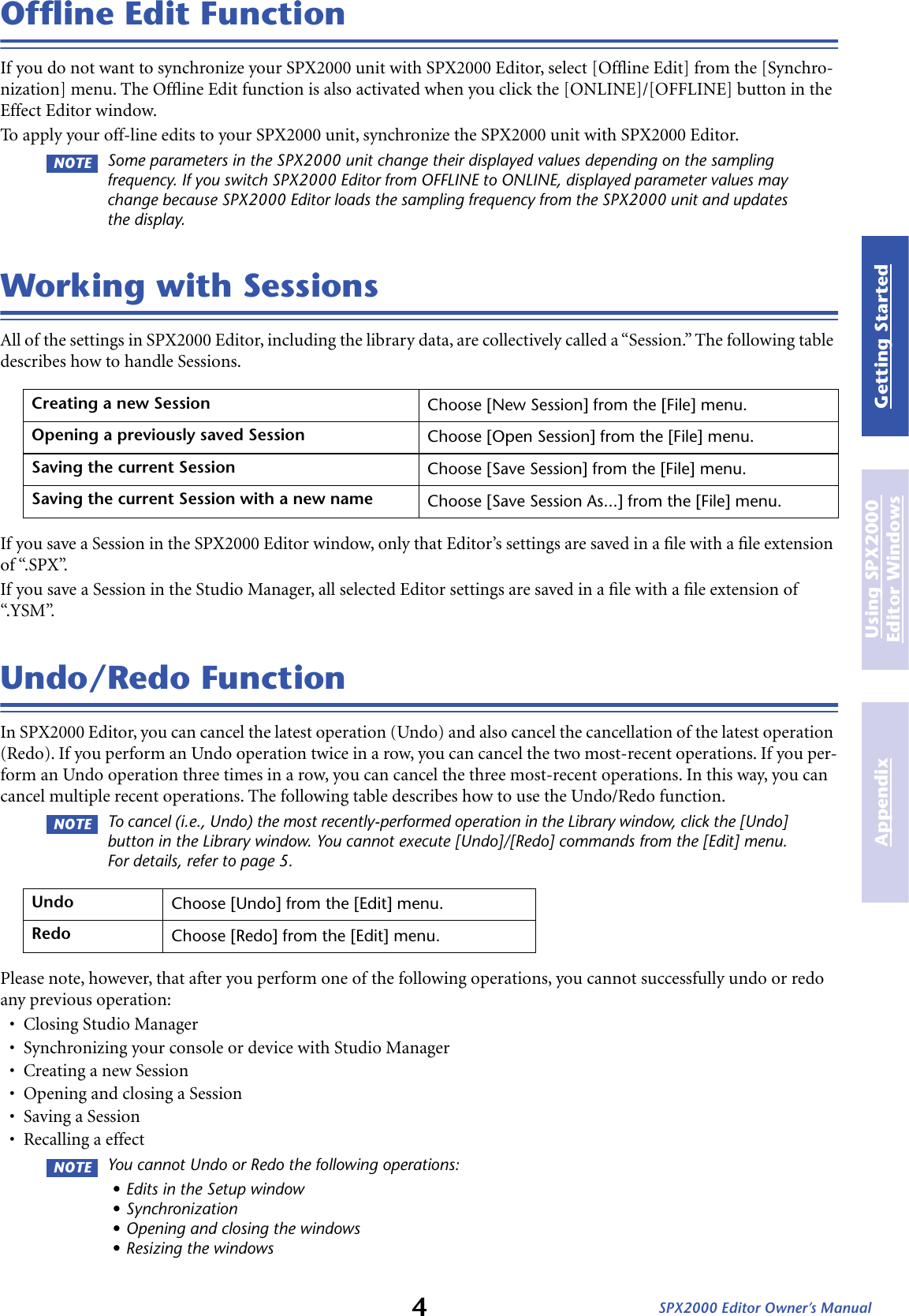 Page 4 of 11 - Yamaha Spx2000-Editor-Owners-Manual  Yamaha-spx2000-editor-owners-manual