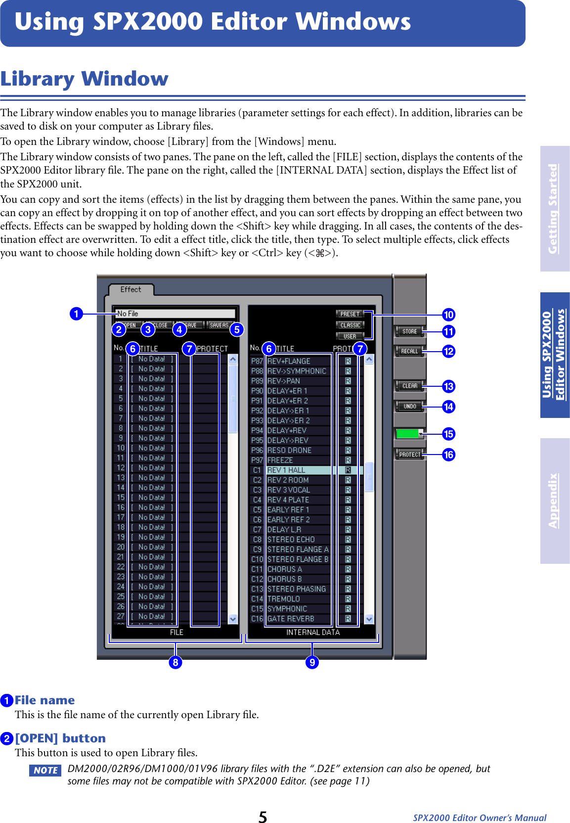 Page 5 of 11 - Yamaha Spx2000-Editor-Owners-Manual  Yamaha-spx2000-editor-owners-manual